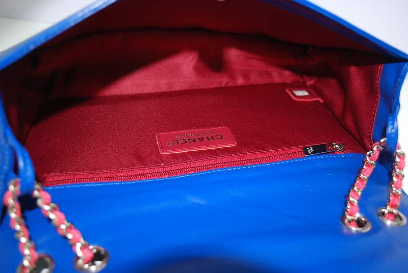 2012 New Arrival Chanel Spring Summer 2012 Patent Leather Shoulder Bag A30170 Blue
