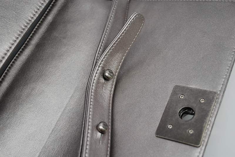 2012 New Arrival Chanel Boy Flap Shoulder Bag A30171 Silver Lambskin Leather