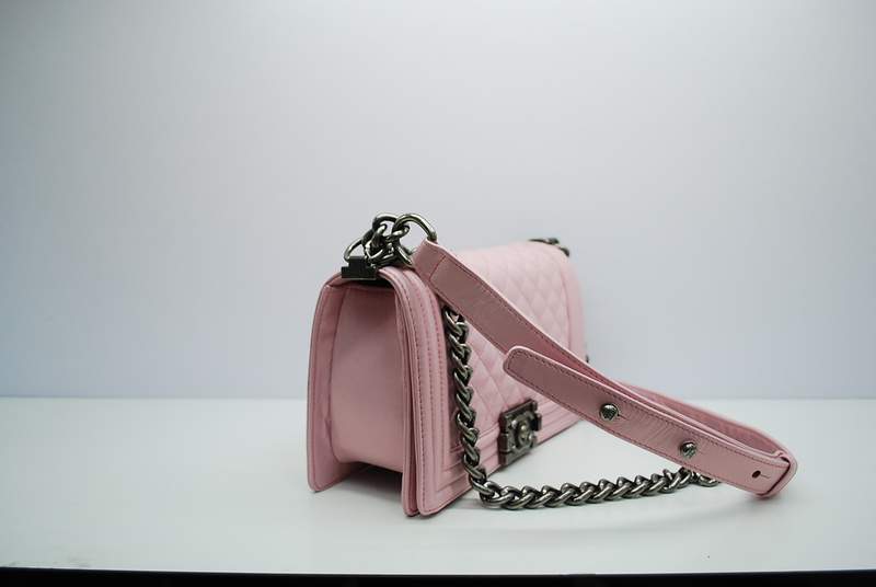 2012 New Arrival Chanel Boy Flap Shoulder Bag A30172 Pink Sheepskin Leather