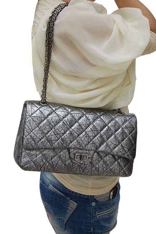 2012 New Arrival Chanel Reissue 2.55 Mademoiselle Lock 30173 Grey - Click Image to Close