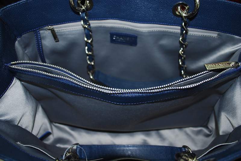 New Arrival Chanel GST Caviar Leather Coco Bag A36092 Blue with Gold Hardware