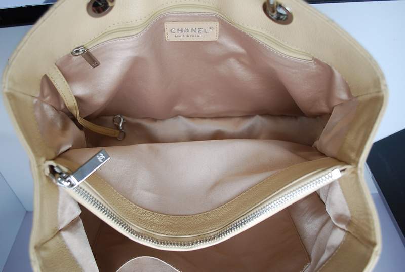 New Arrival Chanel GST Caviar Leather Coco Bag A36092 Cream with Silver Hardware - Click Image to Close