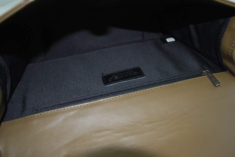 2012 New Arrival Chanel Calfskin Medium Le Boy Flap Shoulder Bag A30159 Khaki With Silver Hardware