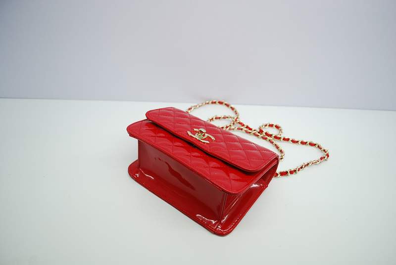 2012 New Arrival Chanel Spring Summer 2012 Patent mini Shoulder Bag A30164 Red - Click Image to Close