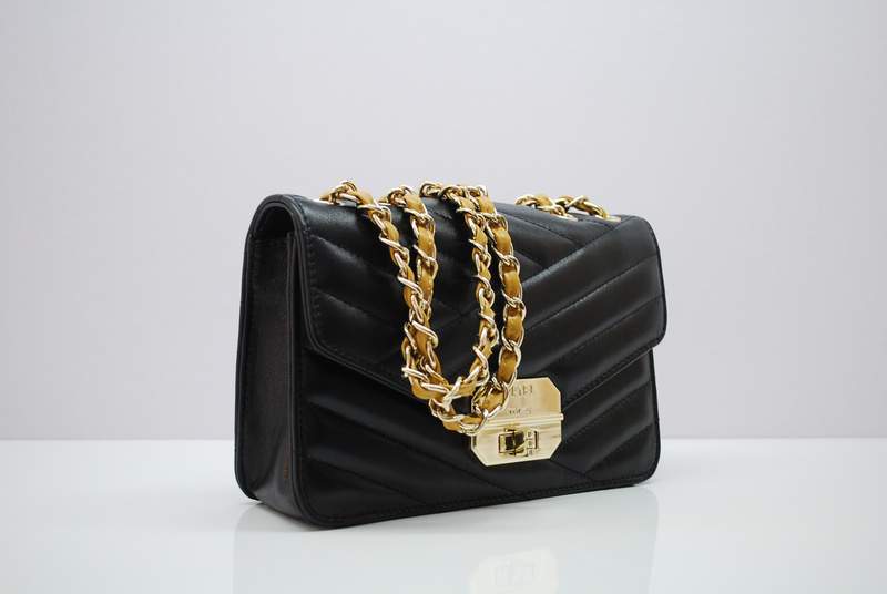 2012 New Arrival Chanel A30150 Gabrielle mini Shoulder Bag Black Sheepskin Leather - Click Image to Close