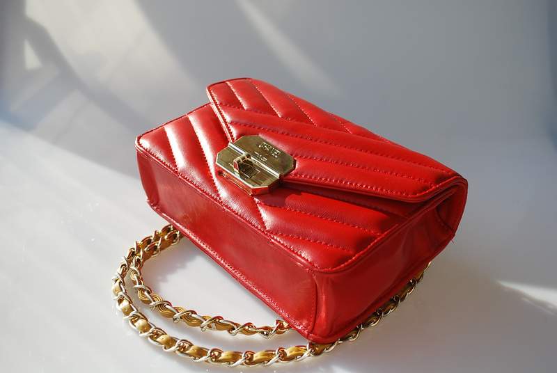 2012 New Arrival Chanel A30150 Gabrielle mini Shoulder Bag Red Sheepskin Leather