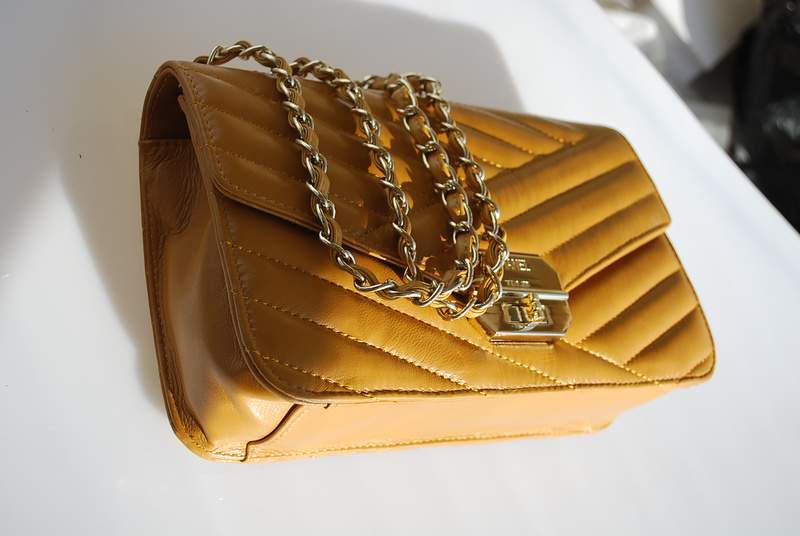 2012 New Arrival Chanel A30151 Gabrielle Medium Shoulder Bag Tan Sheepskin Leather - Click Image to Close