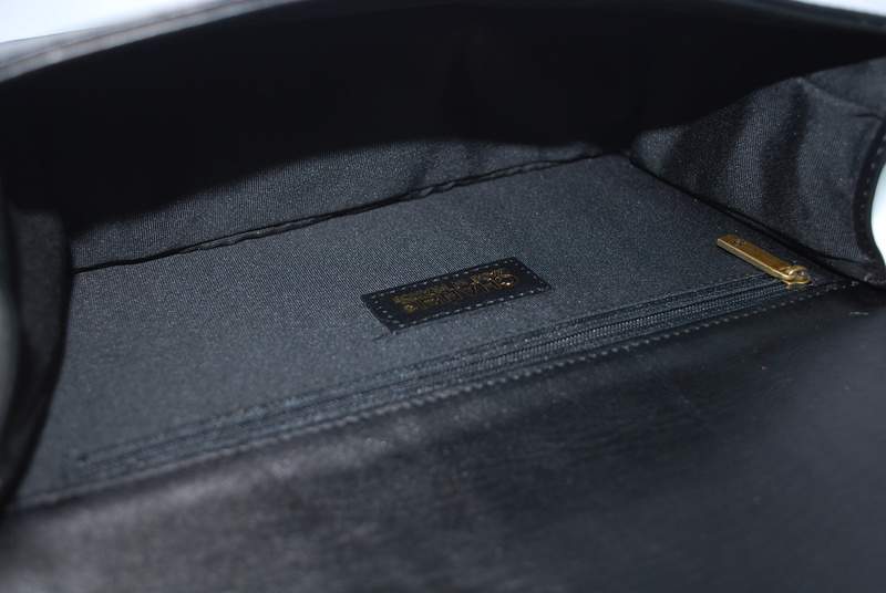 2012 New Arrival Chanel A30157 Black Calfskin mini Le Boy Flap Shoulder Bag Gold