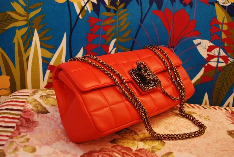 2012 New Arrival Chanel Gemstone Flap Shoulder Bag 36096 Orange Red
