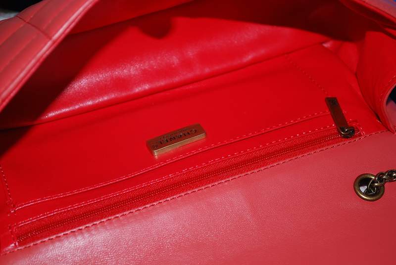 2012 New Arrival Chanel Gemstone Flap Shoulder Bag 36096 Orange Red