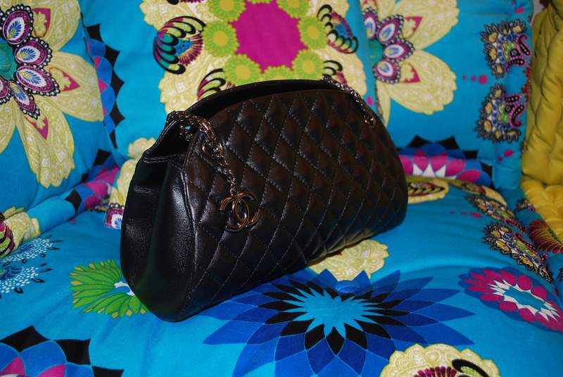 2012 New Arrival Chanel Mini Lambskin Handbags 49853 Black - Click Image to Close