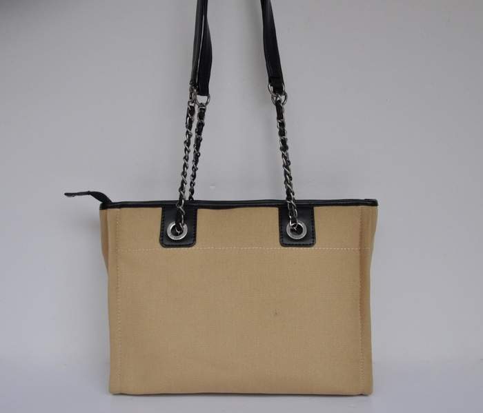 Chanel 66939 Canvas Shopping Bags - Apricot