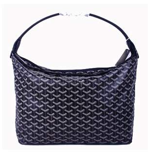 Goyard Fidji Bag with Leather Trim 4590 Black