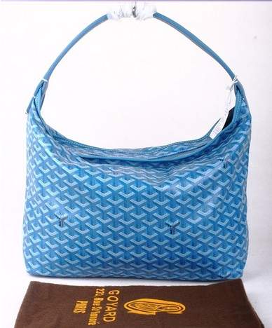Goyard Fidji Bag with Leather Trim 4590 blue