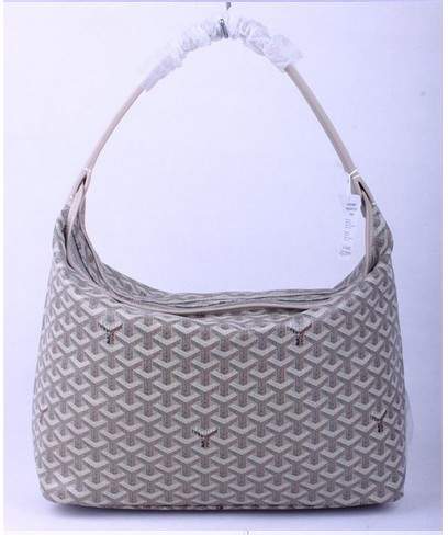 Goyard Fidji Bag with Leather Trim 4590 grey
