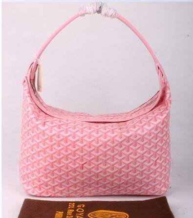 Goyard Fidji Bag with Leather Trim 4590 light pink