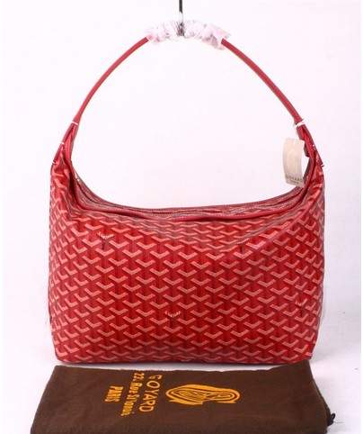 Goyard Fidji Bag with Leather Trim 4590 big red - Click Image to Close