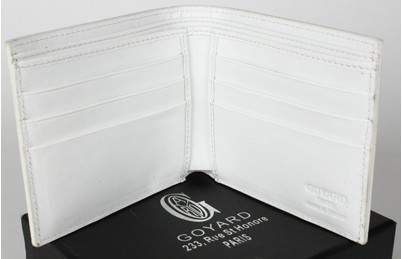 Goyard Bi-fold Wallet 020085 white - Click Image to Close
