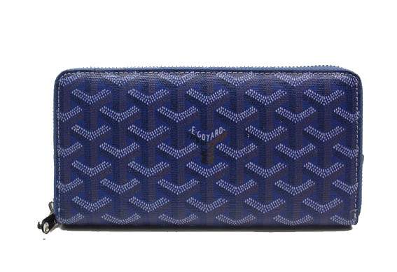 Goyard Zip Continental Wallet 020086 blue - Click Image to Close