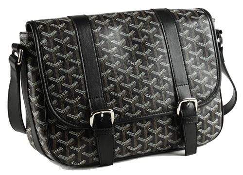 Goyard Flap Medium Shoulder Messager Bag - 8955 Black
