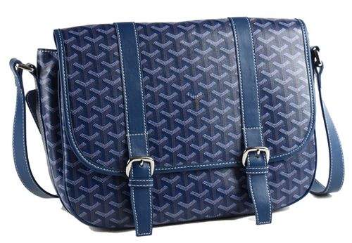 Goyard Flap Medium Shoulder Messager Bag - 8955 Blue