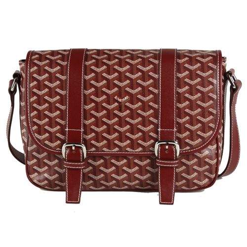 Goyard Flap Medium Shoulder Messager Bag - 8955 Wine Red