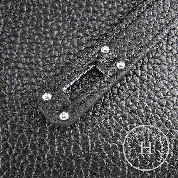 Hermes Mini Kelly 22cm H008 Black Cowhide Leather With Silver Hardware