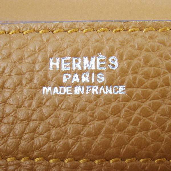 Hermes 2813 Depeches Briefcase 38cm - Coffee with Silver Hardware