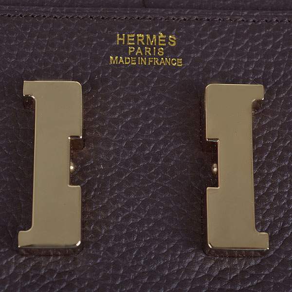 2012 New Arrival Hermes 6023 Constance Long Wallet - Brown with Gold Hardware - Click Image to Close