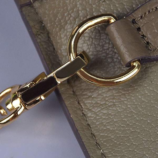 2012 New Arrives Hermes 8066 Smooth Calf Leather Shoulder Bag - Khaki