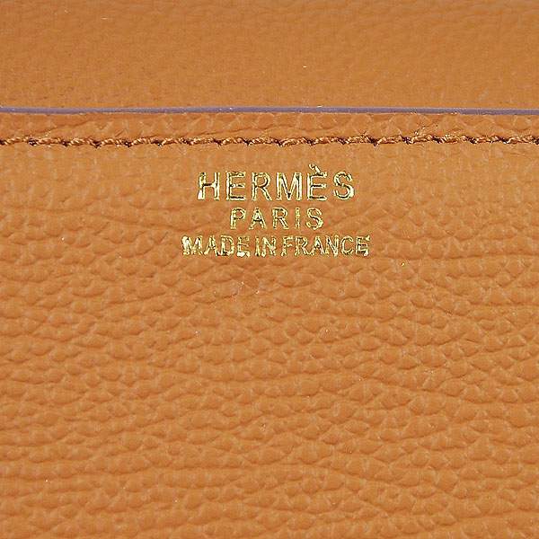 2012 New Arrives Hermes 8066 Smooth Calf Leather Shoulder Bag - Coffee