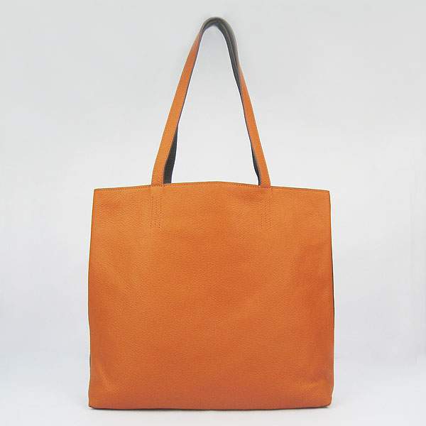 Hermes Double Sens Shopper Bag - 8067 Orange & Black
