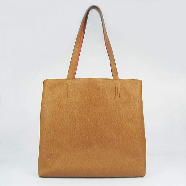 Hermes Double Sens Shopper Bag - 8067 Orange & Coffee