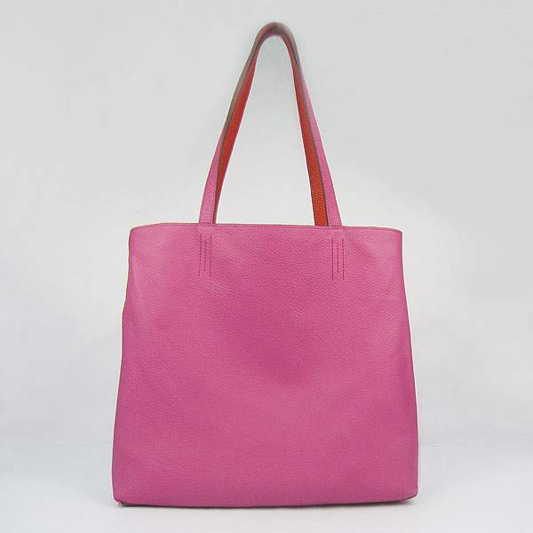 Hermes Double Sens Shopper Bag - 8067 Peach Red & Orange