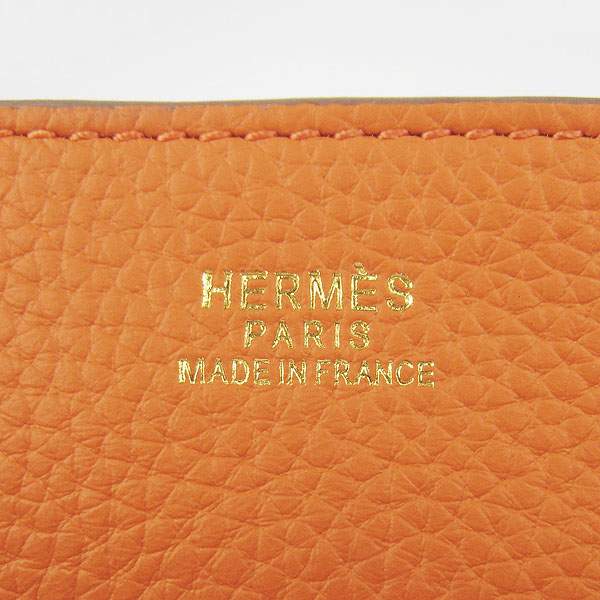 Hermes Double Sens Shopper Bag - 8067 Peach Red & Orange - Click Image to Close
