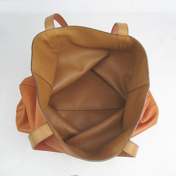 Hermes Double Sens Shopper Bag - 8068 Orange & Coffee - Click Image to Close