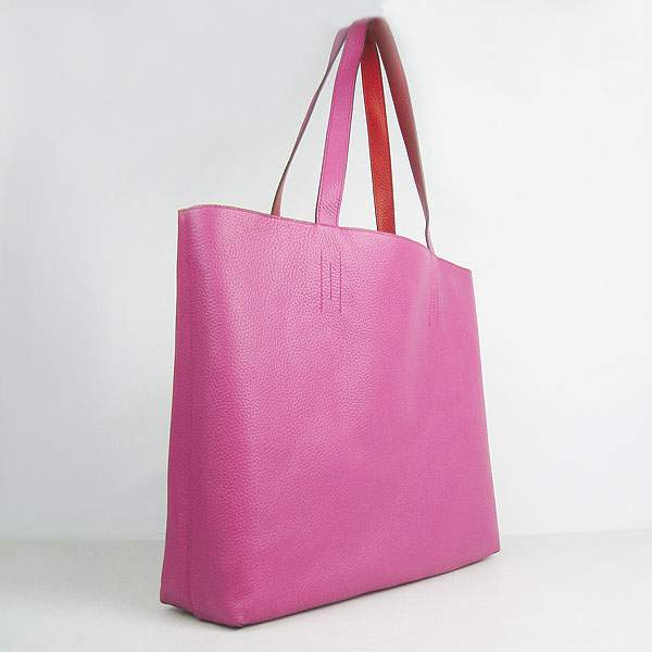 Hermes Double Sens Shopper Bag - 8068 Orange & Peach Red