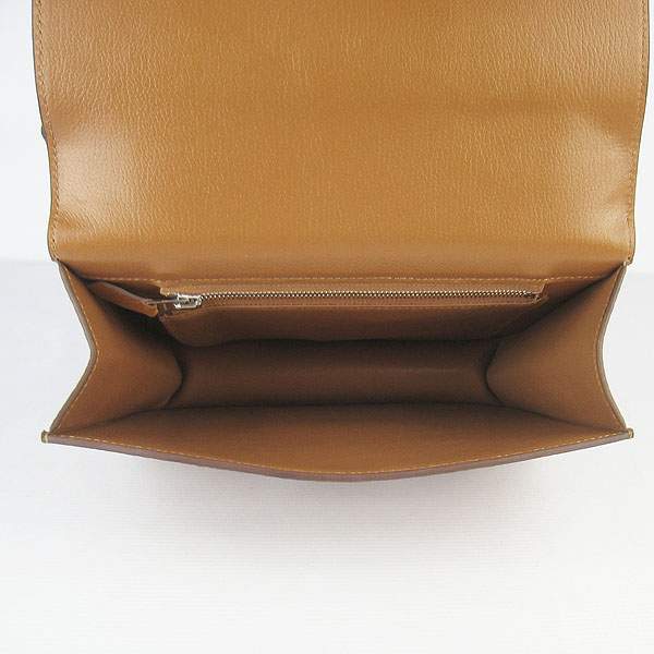 Hermes Constance Calf Leather Bag - H017 Coffee With Silver Hardware