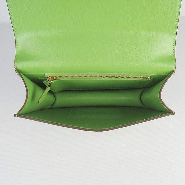 Hermes Constance Calf Leather Bag - H017 Green With Gold Hardware - Click Image to Close