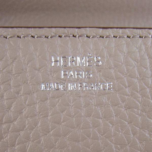 Hermes Constance Calf Leather Bag - H017 Grey With Silver Hardware - Click Image to Close