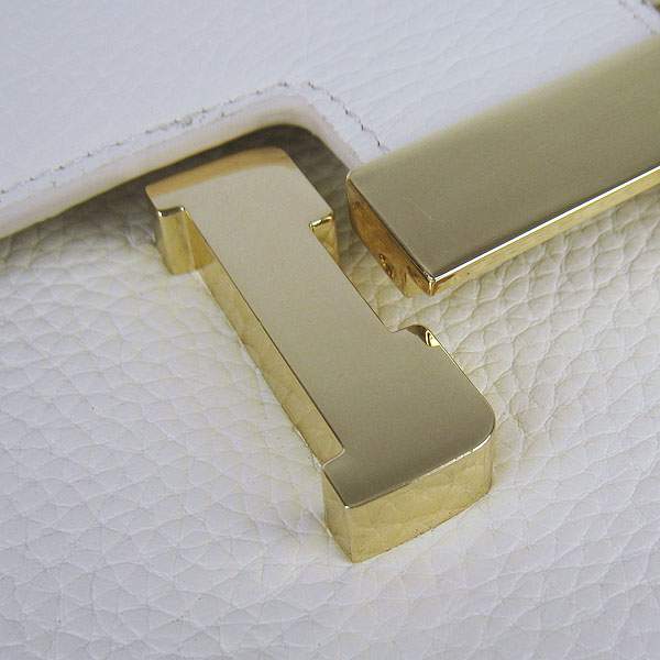 Hermes Constance Calf Leather Bag - H017 offwhite With Gold Hardware - Click Image to Close