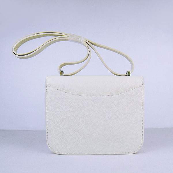 Hermes Constance Calf Leather Bag - H017 Offwhite With Silver Hardware - Click Image to Close