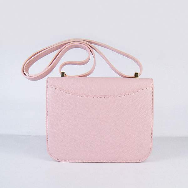 Hermes Constance Calf Leather Bag - H017 Pink With Gold Hardware