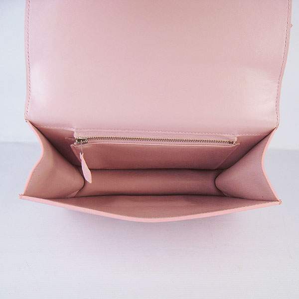 Hermes Constance Calf Leather Bag - H017 Pink With Silver Hardware