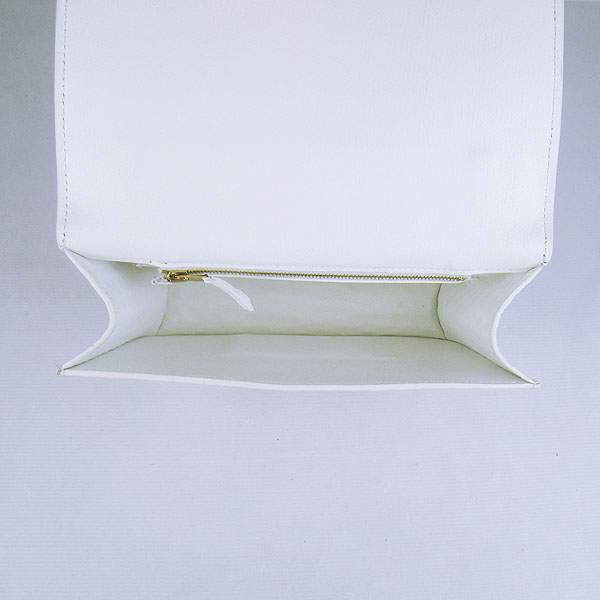 Hermes Constance Calf Leather Bag - H017 White Stone With Gold Hardware - Click Image to Close