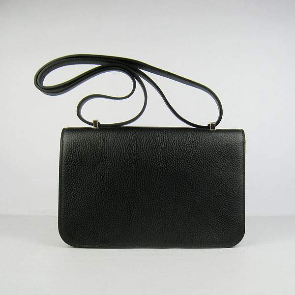 Hermes Constance Togo Leather Handbag - H020 Black with Gold Hardware