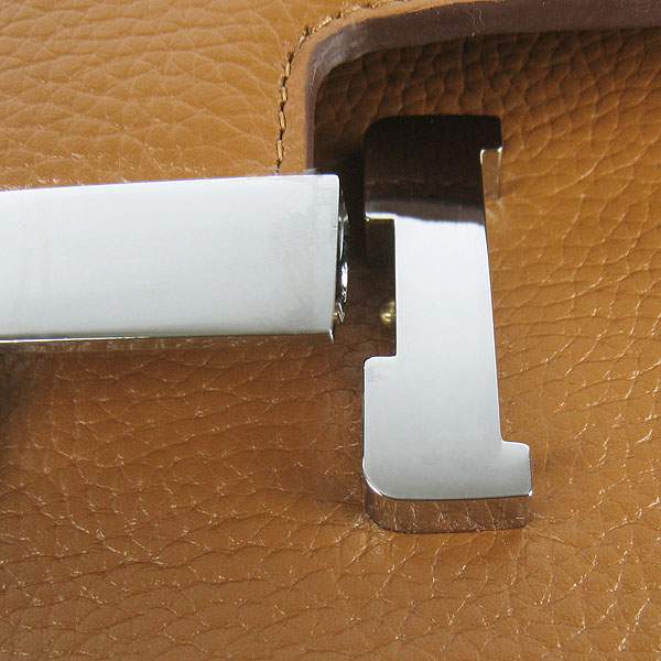 Hermes Constance Togo Leather Handbag - H020 Coffee with Silver Hardware