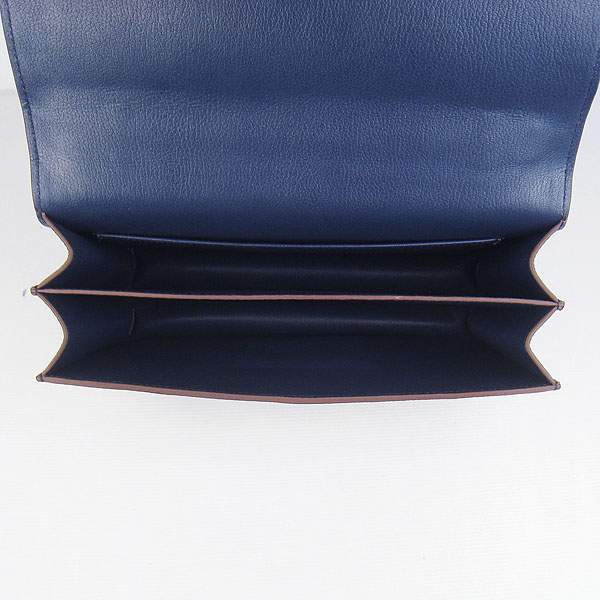 Hermes Constance Togo Leather Handbag - H020 Dark Blue with Gold Hardware - Click Image to Close