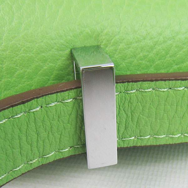 Hermes Constance Togo Leather Handbag - H020 Green with Silver Hardware