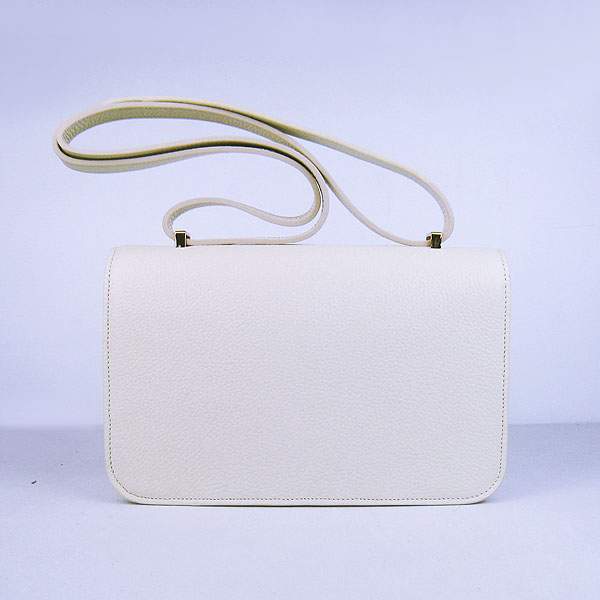 Hermes Constance Togo Leather Handbag - H020 Offwhite with Gold Hardware